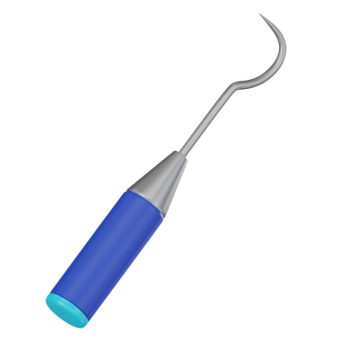 3B Render Diş Sondası Tıbbi Araç İllüstrasyon Simgesi