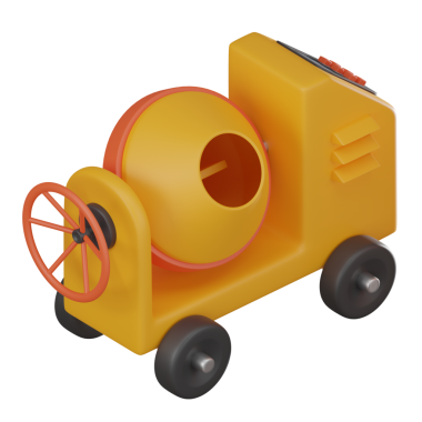 Endüstriyel gelişimin ve mimari ilerlemenin somut karıştırıcı sembolü. İnşaat temalı projeler ve tasarım kavramları için mükemmel. 3 Boyutlu resimleme