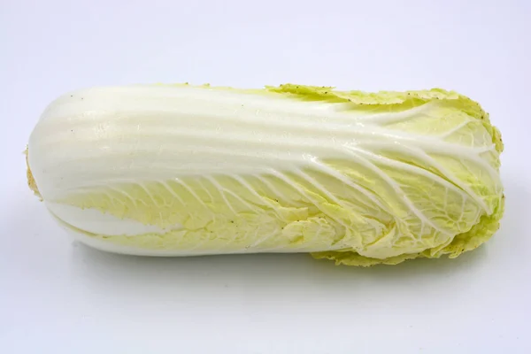 Large Cabbage Peking Cabbage Located White Background Healthy Food Healthy — Stock Photo, Image