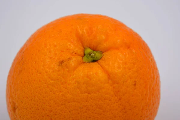 Lahodné Zdravé Zralé Ovoce Jeden Velký Oranžový Sladký Pomeranč Uspořádaný — Stock fotografie