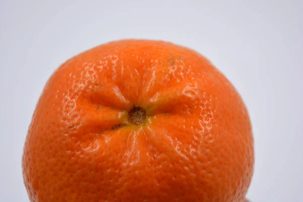 Lahodné Zdravé Zralé Ovoce Pomerančově Sladké Mandarinky Umístěné Bílém Pozadí — Stock fotografie