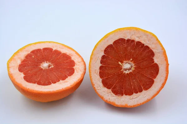 Frische Früchte Köstliche Und Gesunde Gelb Rote Reife Grapefruit Liegt — Stockfoto
