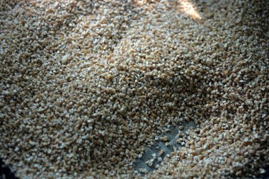 Yiyecek, mısır gevreği, gevrek gevrek, ezilmiş buğday, arpa.