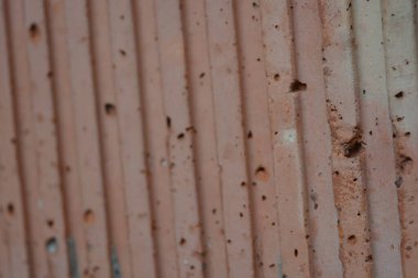 Bina kırmızı kabartmalı tuğla, bina tuğla duvar, yapısal arka plan.