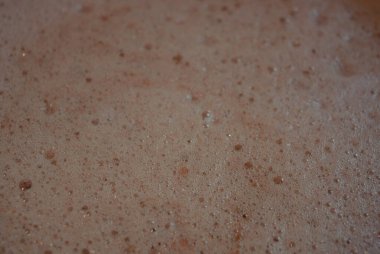 Kompote, reçel, yemek ve yemeklerden güzel hava köpüğü..