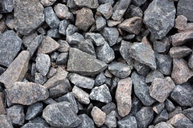 İnşaat, inşaat ve onarım malzemeleri. Güzel ve büyük taşlar, bir avuç dolusu gri çakıl taşları..