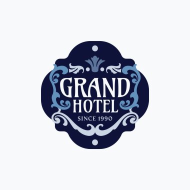 Mediterranean badge logo design template