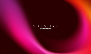 Soyut sıvı gradyan arkaplan. Pembe ve Turuncu Sıvı Renk Gradyanı. Reklamlar, Banner, Poster, Kapak, Web, Broşür, Duvar Kağıdı ve Broşür için Tasarım Şablonu. Vektör.