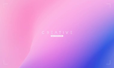 Soyut sıvı gradyan arkaplan. Mavi ve Pembe Sıvı Renk Gradyanı. Reklamlar, Banner, Poster, Kapak, Web, Broşür, Duvar Kağıdı ve Broşür için Tasarım Şablonu. Vektör.