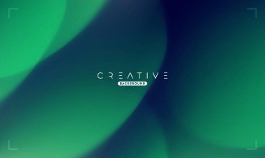 Soyut sıvı gradyan arkaplan. Mavi ve Yeşil Akışkan Renk Gradyanı. Reklamlar, Banner, Poster, Kapak, Web, Broşür, Duvar Kağıdı ve Broşür için Tasarım Şablonu. Vektör.