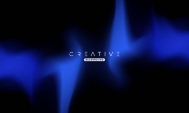 Soyut sıvı gradyan arkaplan. Siyah ve Mavi Akışkan Renk Gradyanı. Reklamlar, Banner, Poster, Kapak, Web, Broşür, Duvar Kağıdı ve Broşür için Tasarım Şablonu. Vektör.