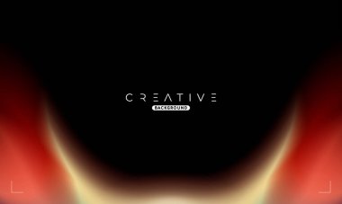 Soyut sıvı gradyan arkaplan. Siyah ve Kırmızı Akışkan Renk Gradyanı. Reklamlar, Banner, Poster, Kapak, Web, Broşür, Duvar Kağıdı ve Broşür için Tasarım Şablonu. Vektör.