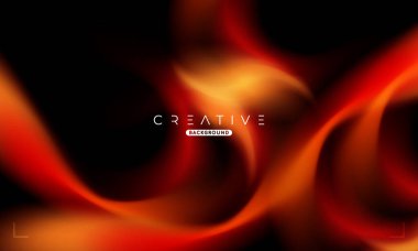 Soyut sıvı gradyan arkaplan. Kırmızı ve Siyah Akışkan Renk Gradyanı. Reklamlar, Banner, Poster, Kapak, Web, Broşür, Duvar Kağıdı ve Broşür için Tasarım Şablonu. Vektör.