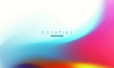 Soyut sıvı gradyan arkaplan. Renkli Sıvı Rengi Gradyanı. Reklamlar, Banner, Poster, Kapak, Web, Broşür, Duvar Kağıdı ve Broşür için Tasarım Şablonu. Vektör.