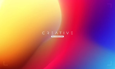 Soyut sıvı gradyan arkaplan. Renkli Sıvı Rengi Gradyanı. Reklamlar, Banner, Poster, Kapak, Web, Broşür, Duvar Kağıdı ve Broşür için Tasarım Şablonu. Vektör.