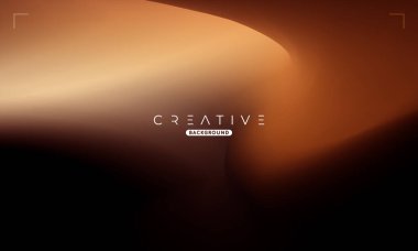 Soyut sıvı gradyan arkaplan. Siyah ve Turuncu Sıvı Renk Gradyanı. Reklamlar, Banner, Poster, Kapak, Web, Broşür, Duvar Kağıdı ve Broşür için Tasarım Şablonu. Vektör.