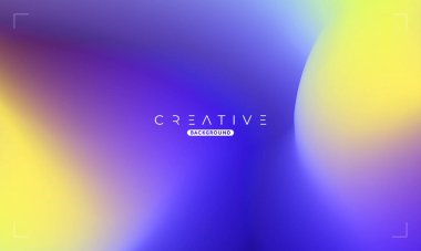 Soyut sıvı gradyan arkaplan. Mavi ve Sarı Sıvı Renk Gradyanı. Reklamlar, Banner, Poster, Kapak, Web, Broşür, Duvar Kağıdı ve Broşür için Tasarım Şablonu. Vektör.