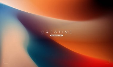 Soyut sıvı gradyan arkaplan. Siyah ve Turuncu Sıvı Renk Gradyanı. Reklamlar, Banner, Poster, Kapak, Web, Broşür, Duvar Kağıdı ve Broşür için Tasarım Şablonu. Vektör.