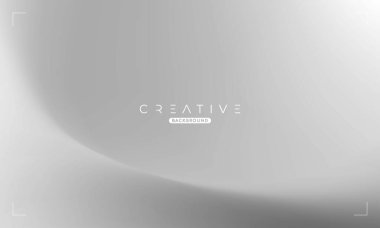 Soyut sıvı gradyan arkaplan. Beyaz ve Gri Akışkan Renk Gradyanı. Reklamlar, Banner, Poster, Kapak, Web, Broşür, Duvar Kağıdı ve Broşür için Tasarım Şablonu. Vektör.