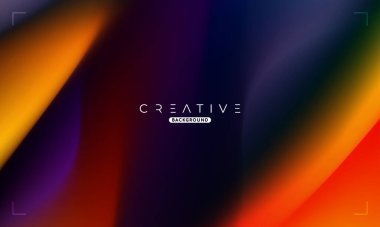 Soyut sıvı gradyan arkaplan. Turuncu ve Mor Sıvı Renk Gradyanı. Reklamlar, Banner, Poster, Kapak, Web, Broşür, Duvar Kağıdı ve Broşür için Tasarım Şablonu. Vektör.