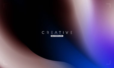 Soyut sıvı gradyan arkaplan. Mavi ve Siyah Akışkan Renk Gradyanı. Reklamlar, Banner, Poster, Kapak, Web, Broşür, Duvar Kağıdı ve Broşür için Tasarım Şablonu. Vektör.