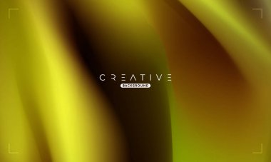 Soyut sıvı gradyan arkaplan. Altın Sıvı Renk Gradyanı. Reklamlar, Banner, Poster, Kapak, Web, Broşür, Duvar Kağıdı ve Broşür için Tasarım Şablonu. Vektör İllüstrasyonu.