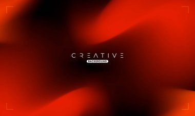 Soyut sıvı gradyan arkaplan. Kırmızı ve Siyah Akışkan Renk Gradyanı. Reklamlar, Banner, Poster, Kapak, Web, Broşür, Duvar Kağıdı ve Broşür için Tasarım Şablonu. Vektör.