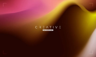 Soyut sıvı gradyan arkaplan. Pembe ve Altın Sıvı Renk Gradyanı. Reklamlar, Banner, Poster, Kapak, Web, Broşür, Duvar Kağıdı ve Broşür için Tasarım Şablonu. Vektör.