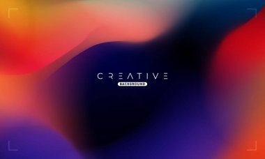 Soyut sıvı gradyan arkaplan. Renkli Sıvı Rengi Gradyanı. Reklamlar, Banner, Poster, Kapak, Web, Broşür, Duvar Kağıdı ve Broşür için Tasarım Şablonu. Vektör.