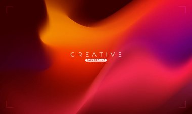 Soyut sıvı gradyan arkaplan. Kırmızı ve Mor Sıvı Renk Gradyanı. Reklamlar, Banner, Poster, Kapak, Web, Broşür, Duvar Kağıdı ve Broşür için Tasarım Şablonu. Vektör.