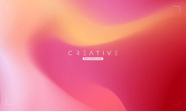 Soyut sıvı gradyan arkaplan. Pembe ve Sarı Sıvı Renk Gradyanı. Reklamlar, Banner, Poster, Kapak, Web, Broşür, Duvar Kağıdı ve Broşür için Tasarım Şablonu. Vektör.
