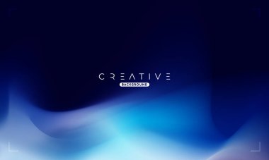 Soyut sıvı gradyan arkaplan. Siyah ve Mavi Akışkan Renk Gradyanı. Reklamlar, Banner, Poster, Kapak, Web, Broşür, Duvar Kağıdı ve Broşür için Tasarım Şablonu. Vektör.