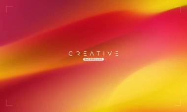 Soyut sıvı gradyan arkaplan. Sarı ve Kırmızı Akışkan Renk Gradyanı. Reklamlar, Banner, Poster, Kapak, Web, Broşür, Duvar Kağıdı ve Broşür için Tasarım Şablonu. Vektör.