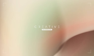 Soyut sıvı gradyan arkaplan. Kahverengi ve Yeşil Akışkan Renk Gradyanı. Reklamlar, Banner, Poster, Kapak, Web, Broşür, Duvar Kağıdı ve Broşür için Tasarım Şablonu. Vektör.