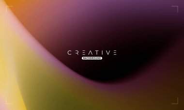 Soyut sıvı gradyan arkaplan. Mor ve Yeşil Akışkan Renk Gradyanı. Reklamlar, Banner, Poster, Kapak, Web, Broşür, Duvar Kağıdı ve Broşür için Tasarım Şablonu. Vektör.