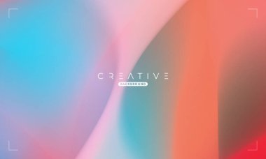 Soyut sıvı gradyan arkaplan. Pembe ve Turuncu Sıvı Renk Gradyanı. Reklamlar, Banner, Poster, Kapak, Web, Broşür, Duvar Kağıdı ve Broşür için Tasarım Şablonu. Vektör.