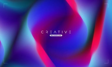 Soyut sıvı gradyan arkaplan. Mavi ve Kırmızı Akışkan Renk Gradyanı. Reklamlar, Banner, Poster, Kapak, Web, Broşür, Duvar Kağıdı ve Broşür için Tasarım Şablonu. Vektör.