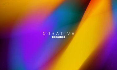 Soyut sıvı gradyan arkaplan. Renkli Sıvı Rengi Gradyanı. Reklamlar, Banner, Poster, Kapak, Web, Broşür, Duvar Kağıdı ve Broşür için Tasarım Şablonu. Vektör.