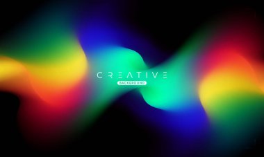 Soyut sıvı gradyan arkaplan. Renkli Sıvı Rengi Gradyanı. Reklamlar, Banner, Poster, Kapak, Web, Broşür, Duvar Kağıdı ve Broşür için Tasarım Şablonu. Vektör.