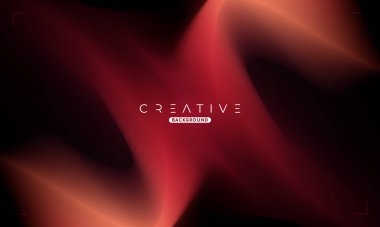 Soyut sıvı gradyan arkaplan. Kırmızı ve Siyah Akışkan Renk Gradyanı. Reklamlar, Banner, Poster, Kapak, Web, Broşür, Duvar Kağıdı ve Broşür için Tasarım Şablonu. Vektör.