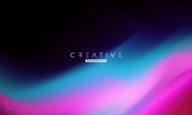 Soyut sıvı gradyan arkaplan. Mavi ve Pembe Sıvı Renk Gradyanı. Reklamlar, Banner, Poster, Kapak, Web, Broşür, Duvar Kağıdı ve Broşür için Tasarım Şablonu. Vektör.