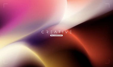 Soyut sıvı gradyan arkaplan. Renkli Sıvı Rengi Gradyanı. Reklamlar, Banner, Poster, Kapak, Web, Broşür, Duvar Kağıdı ve Broşür için Tasarım Şablonu. Vektör.