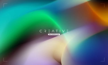 Soyut sıvı gradyan arkaplan. Renkli Sıvı Rengi Gradyanı. Reklamlar, Banner, Poster, Kapak, Web, Broşür, Duvar Kağıdı ve Broşür için Tasarım Şablonu. Vektör.