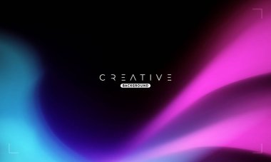 Soyut sıvı gradyan arkaplan. Mavi ve Mor Sıvı Renk Gradyanı. Reklamlar, Banner, Poster, Kapak, Web, Broşür, Duvar Kağıdı ve Broşür için Tasarım Şablonu. Vektör.