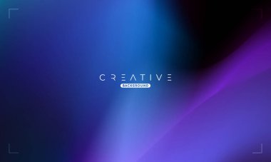 Soyut sıvı gradyan arkaplan. Mavi ve Siyah Akışkan Renk Gradyanı. Reklamlar, Banner, Poster, Kapak, Web, Broşür, Duvar Kağıdı ve Broşür için Tasarım Şablonu. Vektör.