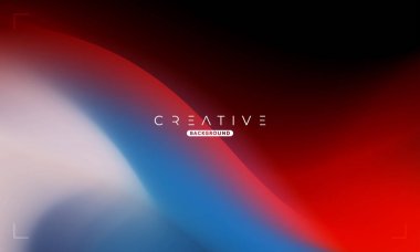 Soyut sıvı gradyan arkaplan. Kırmızı ve Mavi Akışkan Renk Gradyanı. Reklamlar, Banner, Poster, Kapak, Web, Broşür, Duvar Kağıdı ve Broşür için Tasarım Şablonu. Vektör.