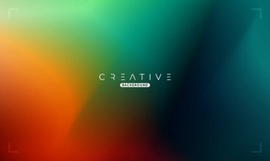 Soyut sıvı gradyan arkaplan. Turuncu ve Yeşil Akışkan Renk Gradyanı. Reklamlar, Banner, Poster, Kapak, Web, Broşür, Duvar Kağıdı ve Broşür için Tasarım Şablonu. Vektör.