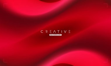 Soyut sıvı gradyan arkaplan. Kırmızı Sıvı Renk Gradyanı. Reklamlar, Banner, Poster, Kapak, Web, Broşür, Duvar Kağıdı ve Broşür için Tasarım Şablonu. Vektör.