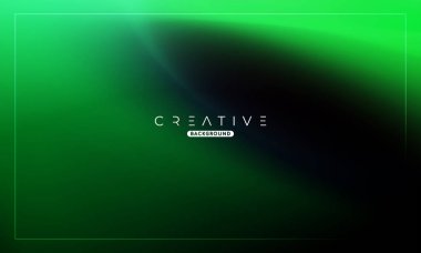 Soyut sıvı gradyan arkaplan. Sıvı renk karışımı. Yeşil ve Siyah renk karışımı. Reklamlarınız için Modern Tasarım Şablonu, Banner, Poster, Kapak, Web, Broşür ve Broşür. Vektör Eps 10