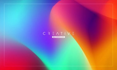 Soyut sıvı gradyan arkaplan. Sıvı renk karışımı. Renkli renk karışımı. Reklamlarınız için Modern Tasarım Şablonu, Banner, Poster, Kapak, Web, Broşür ve Broşür. Vektör Eps 10